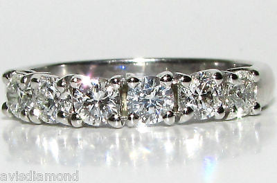 1.00 Carat Round Cut Diamond Band Ring - A+ G/VS Quality - Elegant Modern Wedding & Engagement Ring for Women