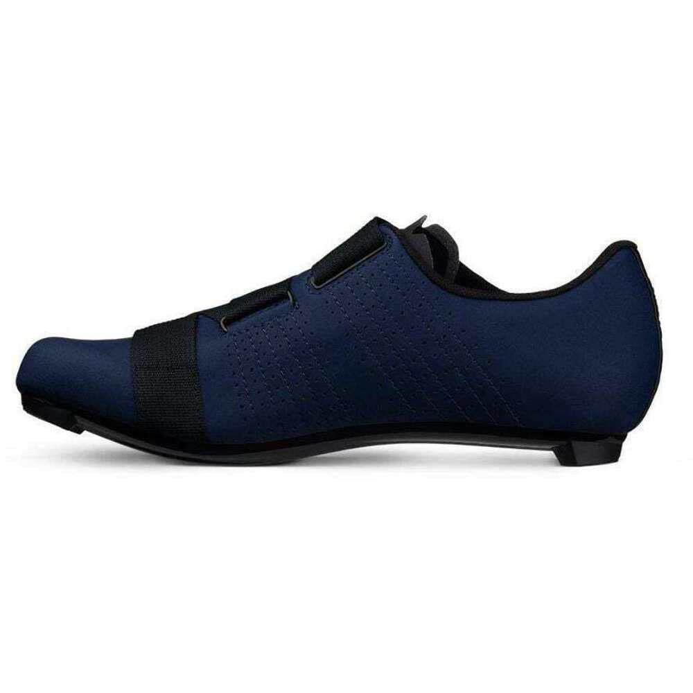 Fizik Men's Tempo R5 Powerstrap Road Cycling Shoes - Navy/Black | Performance Bike Shoes for Road Cycling & Training | Size 44 | Perfect for Competitive Riders & Long-Distance Cycling