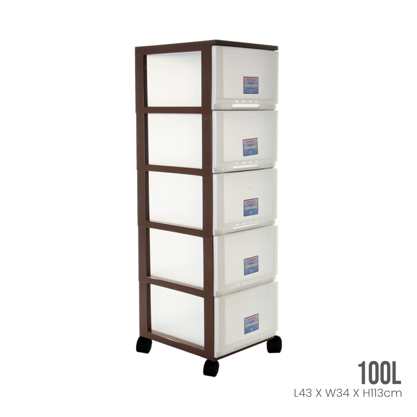 5-Tier Classic Rolling Storage Cabinet with Wheels - Sturdy Metal Shelving Unit for Home, Office, Garage Organization (607 5) - Perfect for Storing Books, Tools, Pantry Items & More