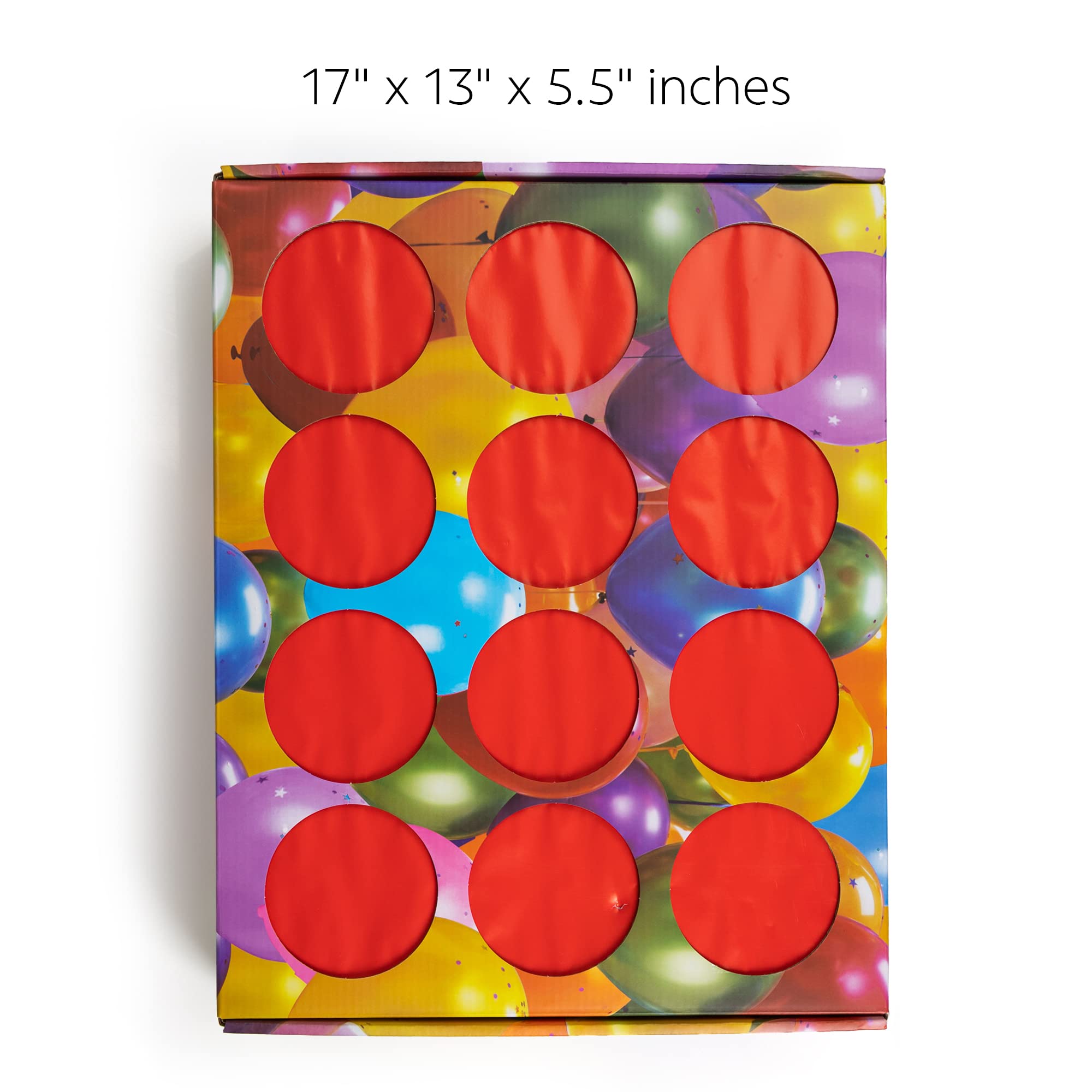 Prize Party Punch Box Game with 2 Paper Board Inserts & 12 Compartments - Fun Reward Incentive for School Teachers, Parents, Birthdays & Holidays - Perfect for Classroom Rewards, Party Games & Special Events (Punch-Box-LB)