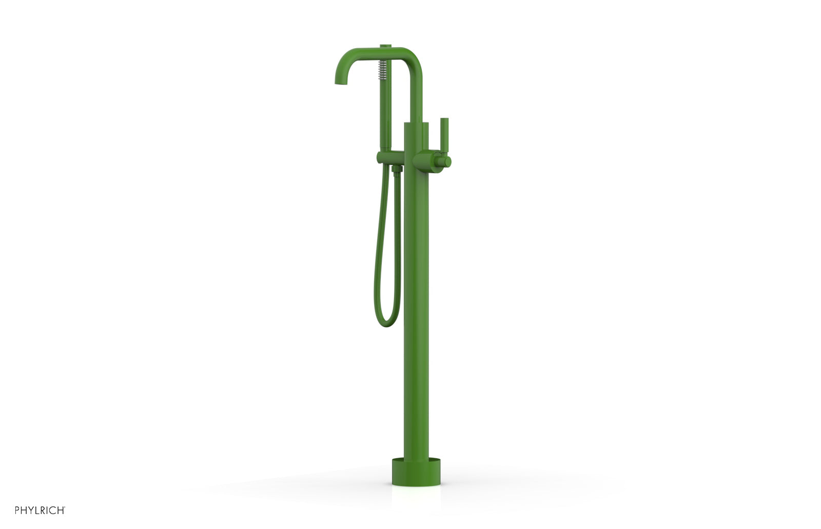 Premium Tall Floor Mount Tub Filler with Lever Handle & Hand Shower - D130 45 01 - Ideal for Modern Bathrooms & Spa-Like Showers