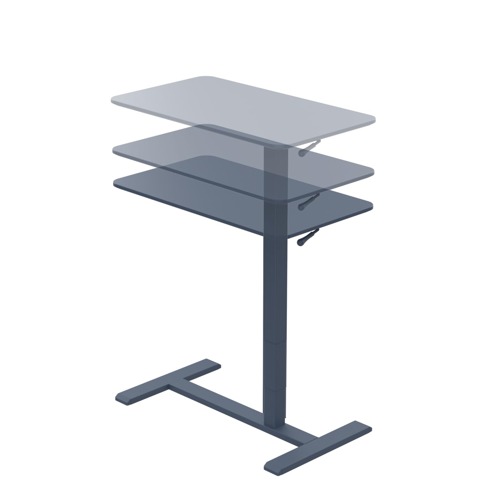 ANYDESK NEST Mobile Standing Desk with Hidden Wheels - Portable Adjustable Height Workstation for Home Office | Sit Stand Computer Desk for Small Spaces, Bedside Table, Kitchen Prep Station & Couch Side Table - Ideal for Remote Work, Gaming & Multitasking