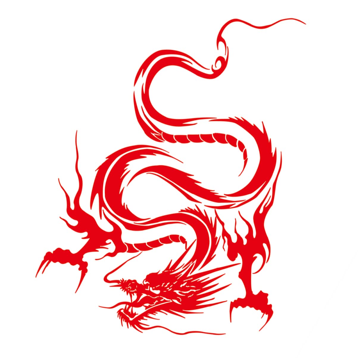 FAVOMOTO 1pc Dragon Car Hood Sticker - Premium Vinyl Decorative Decal for Cars, Trucks & Vehicles - Waterproof & UV Resistant for Outdoor Use - Perfect for Car Shows, Racing Events & Personalization
