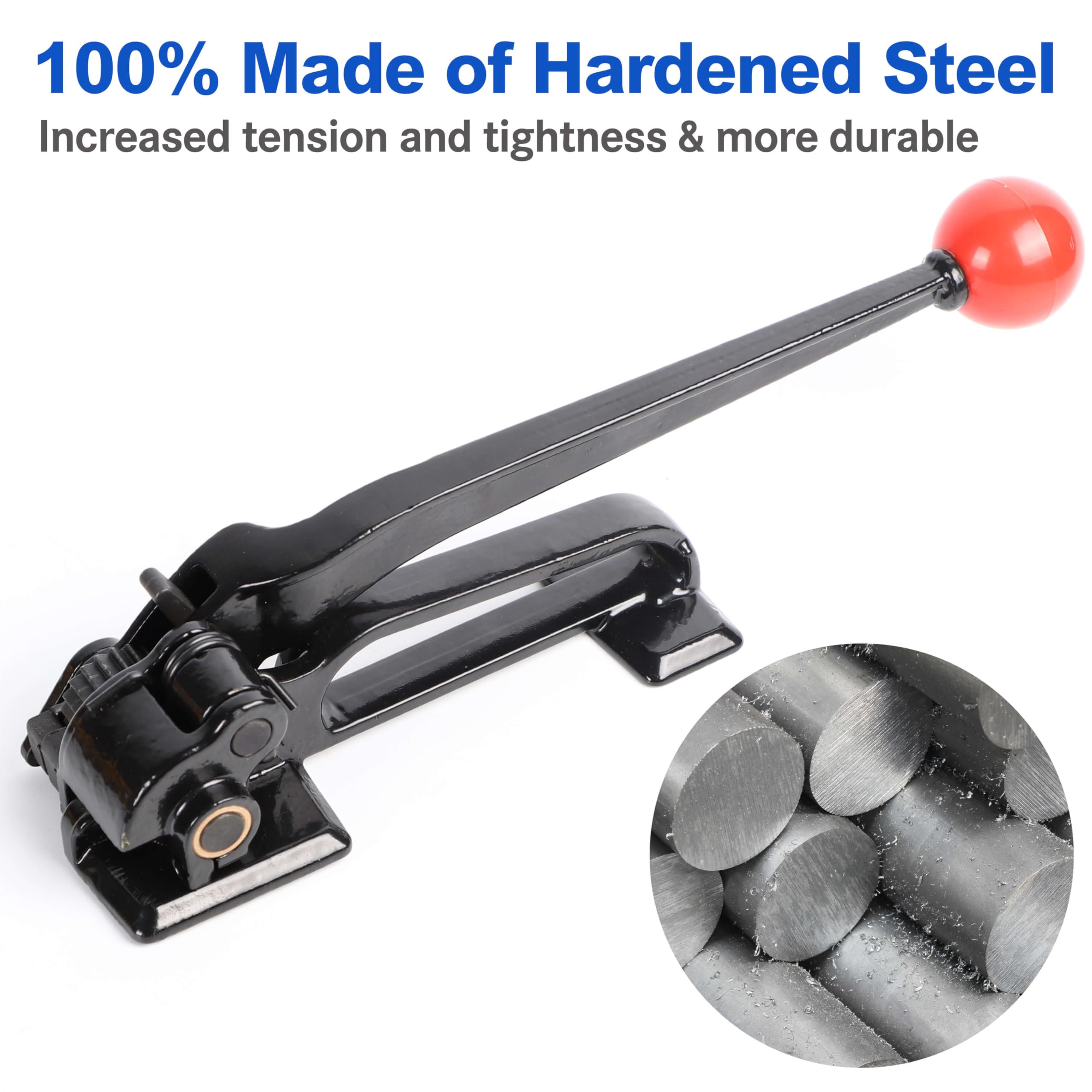 Heavy Duty Steel Strapping Tensioner Tool - 3/8