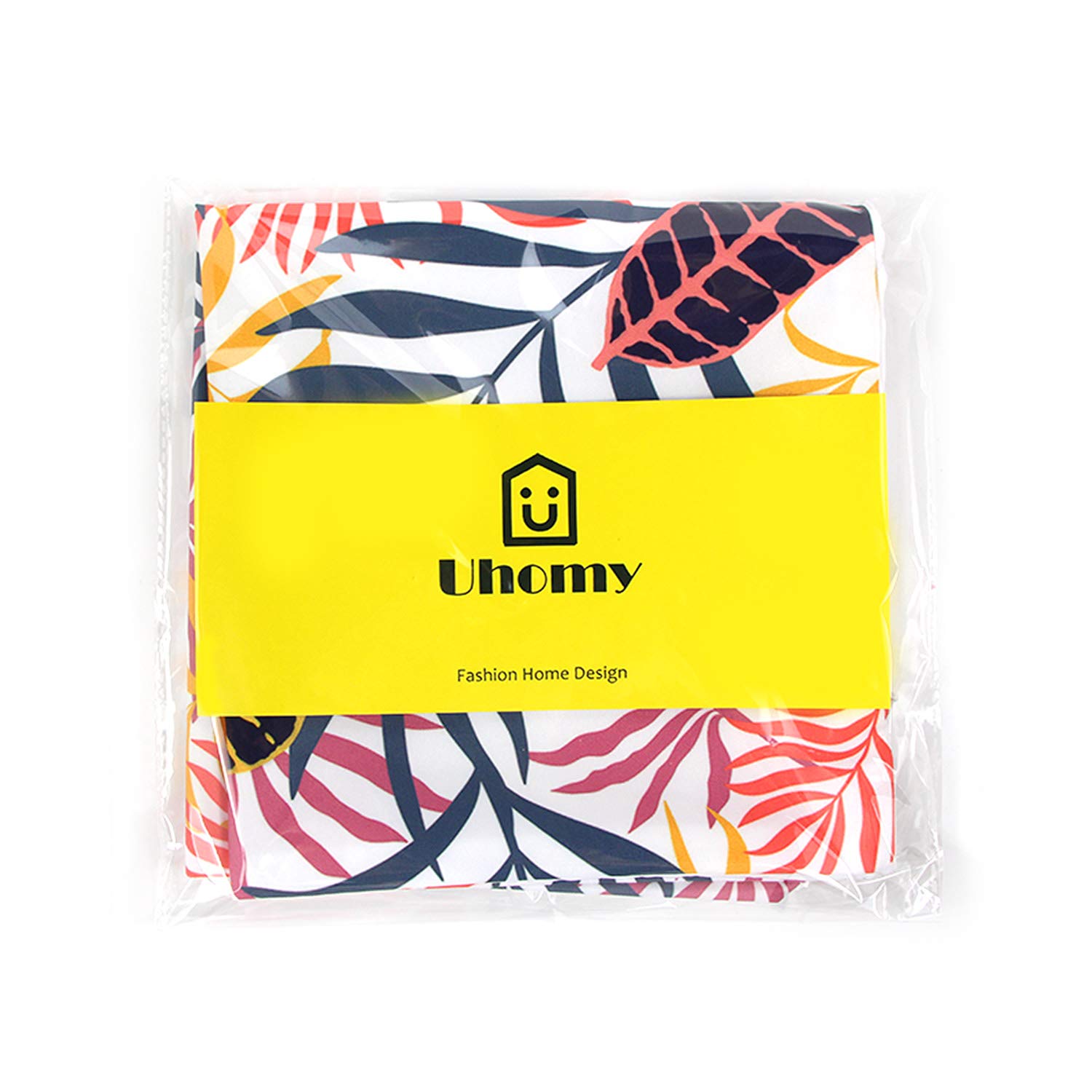 Uhomy 18x18 Inch Decorative Cushion Covers - Tropical Monstera Leaf Design, Set of 2 Square Throw Pillow Covers for Bed, Sofa, Chair & Car - Vibrant Hawaii Summer Rainforest Pattern (45x45 cm) - Perfect for Beach House, Boho Decor & Living Room Accents
