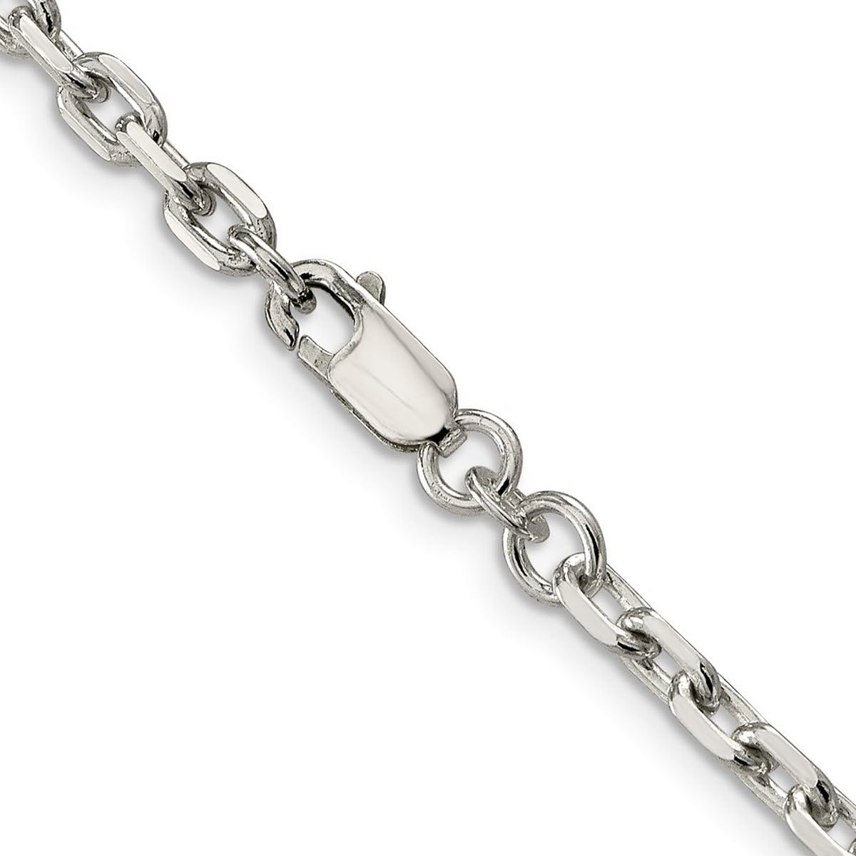 925 Sterling Silver Cable Chain Necklace for Women & Men - Adjustable Lengths 18-24 Inch | Perfect for Layering, Gift Giving & Everyday Wear