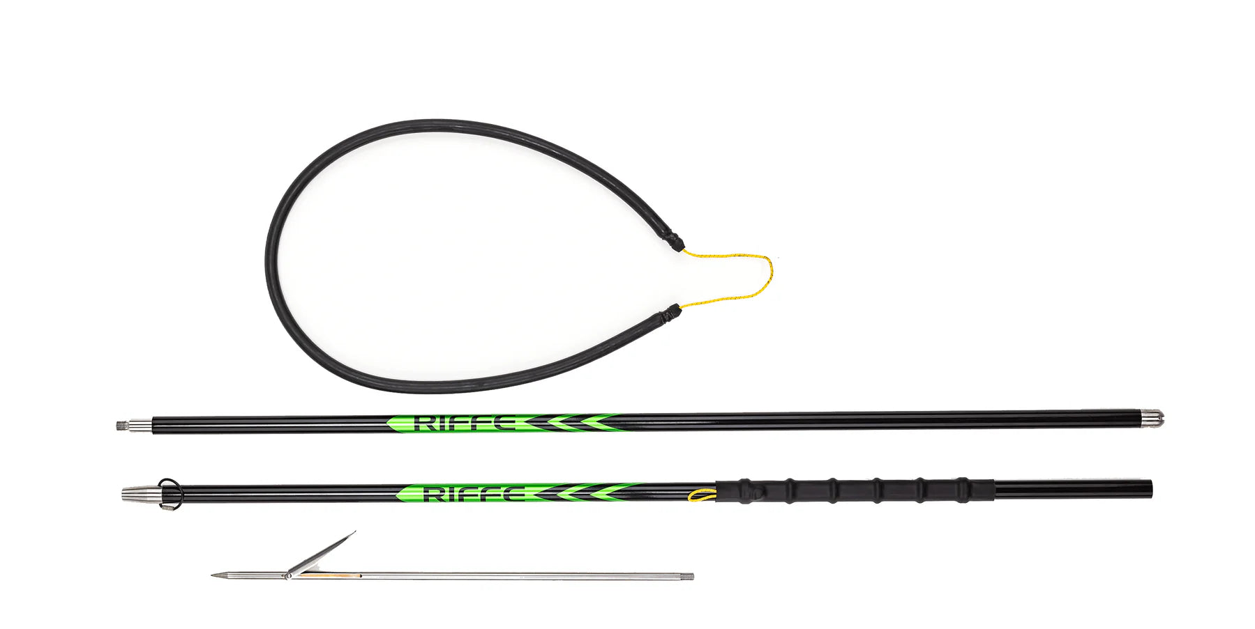 Riffe Mamba Composite Pole Spear Kit - 6 Foot / 2 Piece for Spearfishing and Underwater Hunting | Perfect for Reef, Bluewater, and Shore Diving Adventures