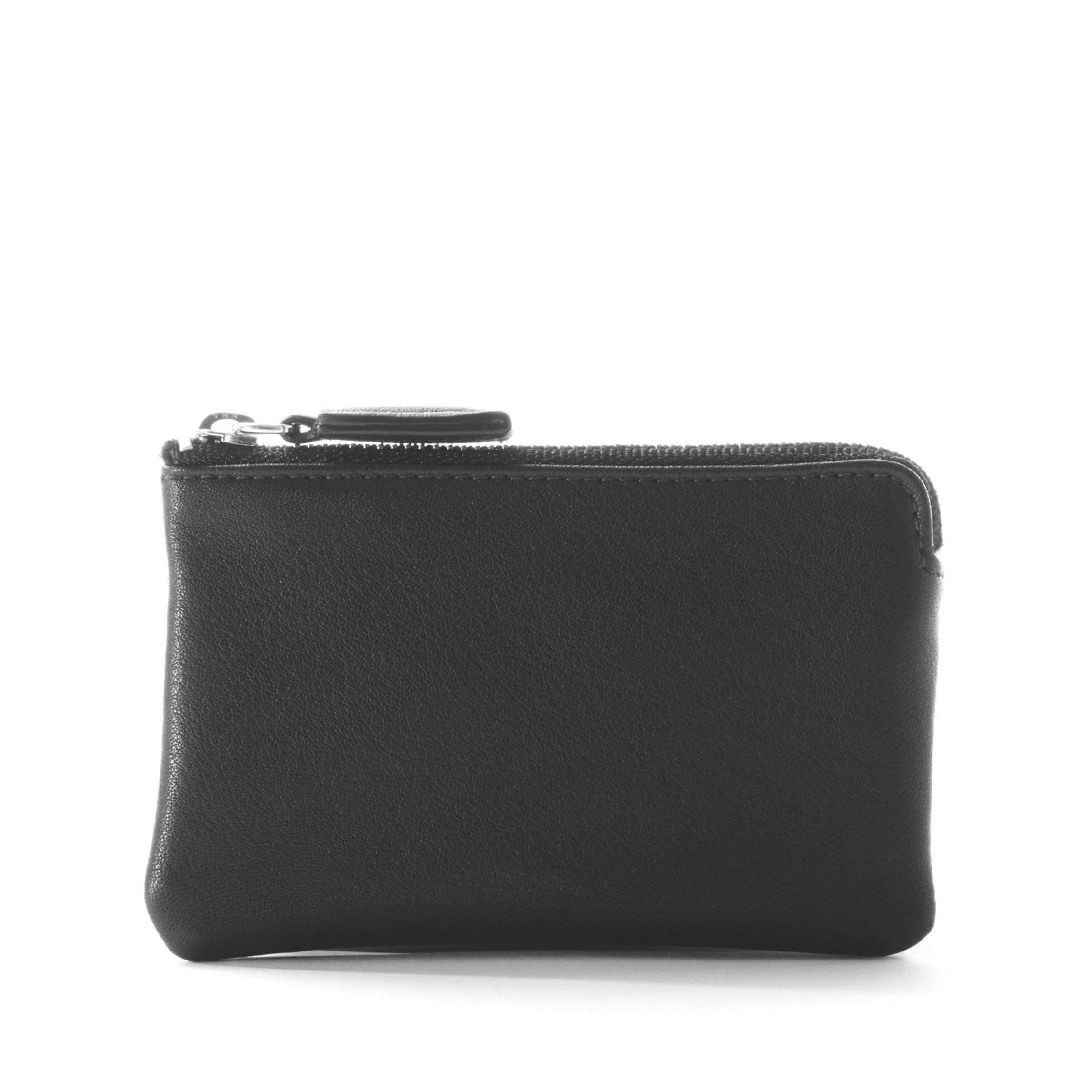 Leatherology Black Onyx Genuine Leather Card Holder Wallet - Slim RFID Blocking Credit Card Case for Men & Women - Perfect for Travel, Business, and Everyday Use