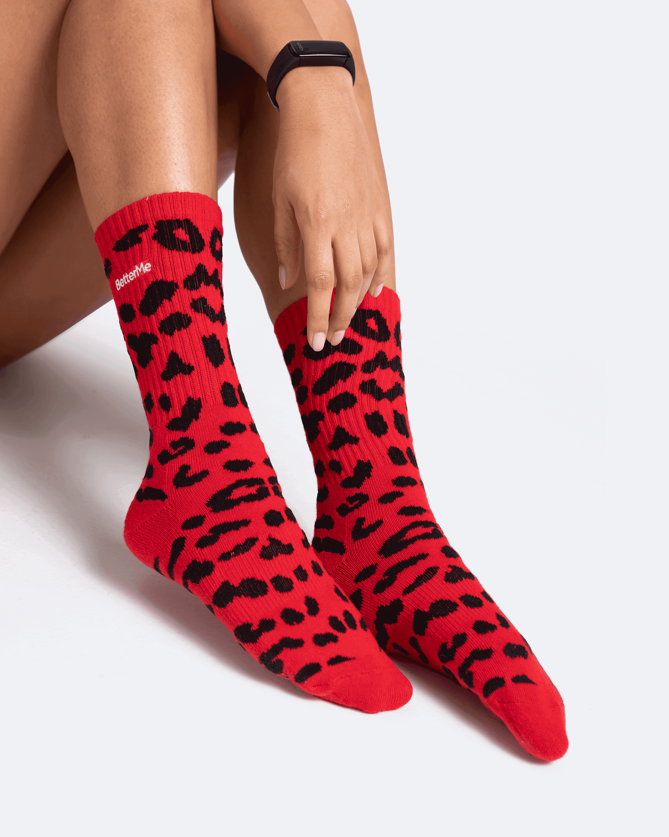 Leopard Print Cotton Socks for Women & Men - Soft Comfortable Animal Print Crew Socks - Perfect for Casual Wear, Workouts, and Fashion Outfits