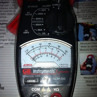 Gardner Bender GCM 500 600 Amp AC Clamp Meter - Digital Clamp-On Ammeter for Electrical Testing, HVAC & Industrial Use