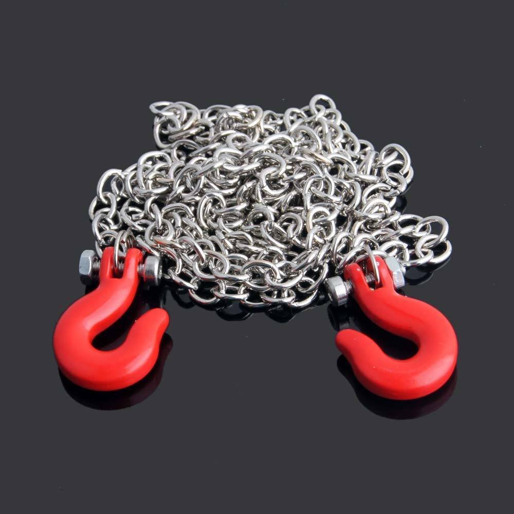 RC Metal Red Trailer Hook for AXIAL SCX10 CC01 D90 Rock Crawler - Off-Road Adventure
