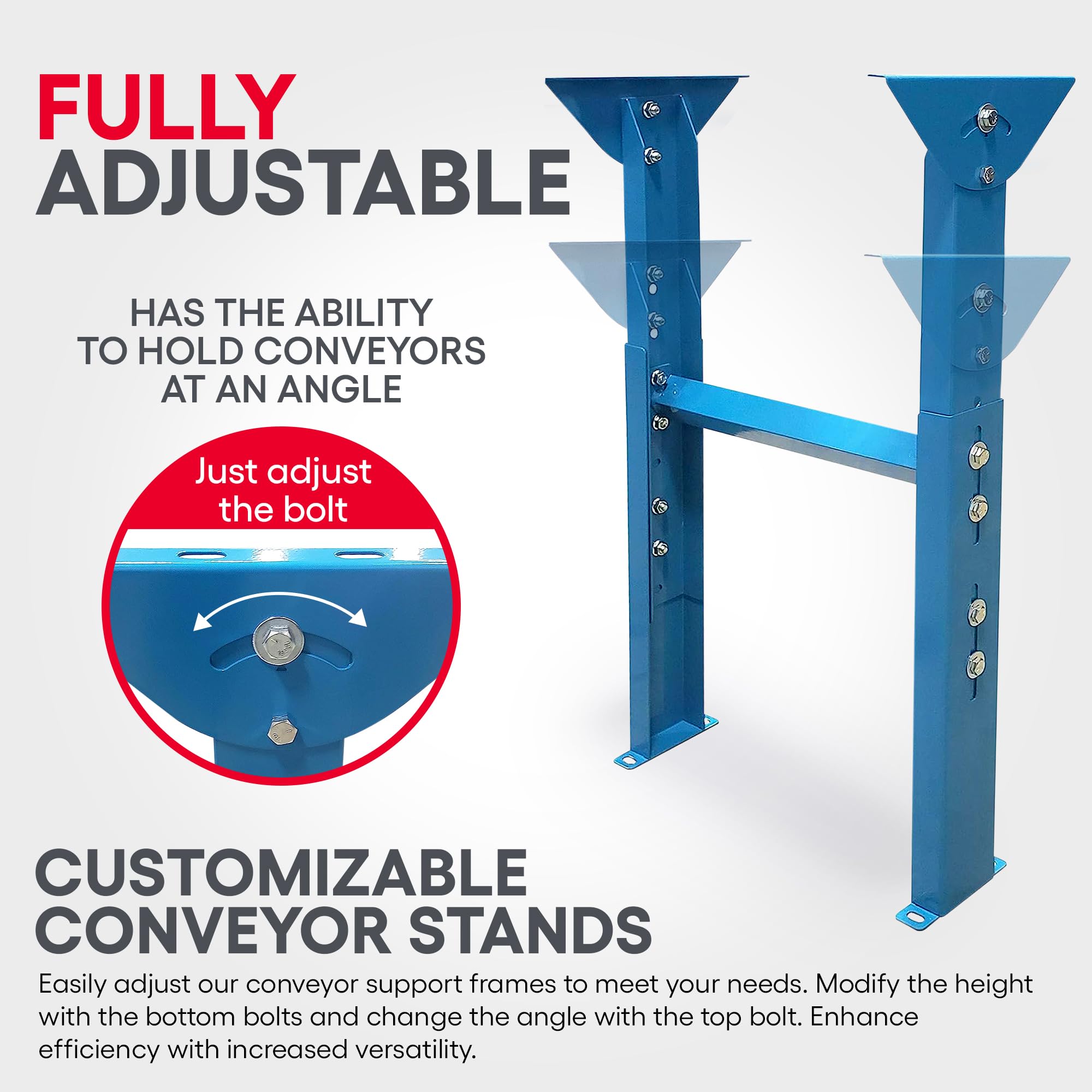 Heavy Duty Adjustable Roller Stand for Woodworking - 18