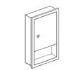 TD-3 Recessed Towel Dispenser - Wall Mounted Paper Towel Holder for Kitchen, Bathroom & Commercial Use | Space Saving & Hygienic Design
