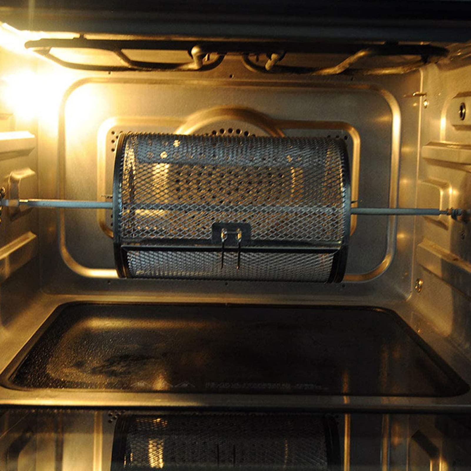 Stainless Steel Oven Basket - Uniform Heating Baking Cage for Kitchen, Home & Outdoor BBQ | Perfect for Roasting Vegetables, Baking Bread & Grilling Meats