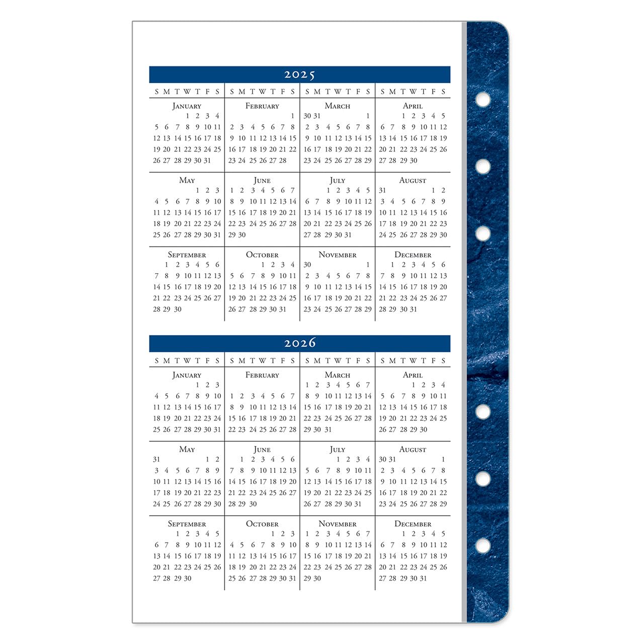 FranklinCovey Monticello One Page Per Day Ring-Bound Planner - Compact Size, July 2025 to June 2026 | Daily Organizer for Work, School & Personal Productivity | Perfect for Professionals & Students
