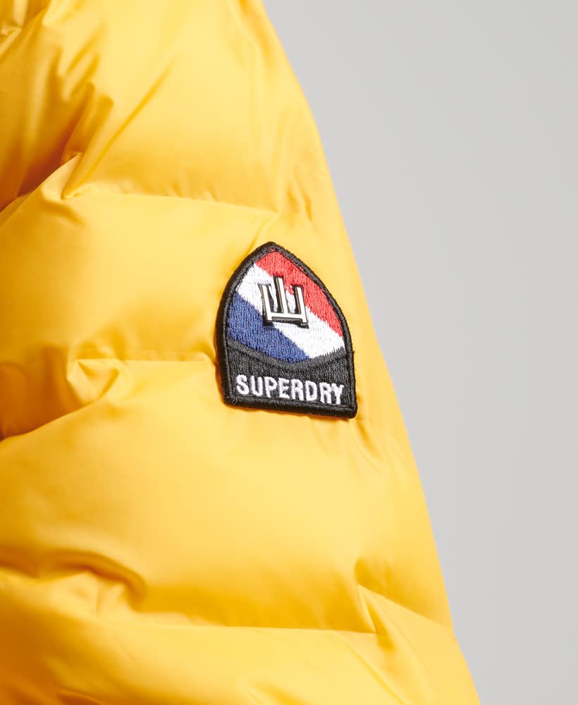 Superdry Men's Radar Quilt Mix Padded Jacket - Slim Fit Winter Coat with Bungee Cord Hood | Water-Resistant Lightweight Jacket for Outdoor Activities, Hiking & Urban Fashion