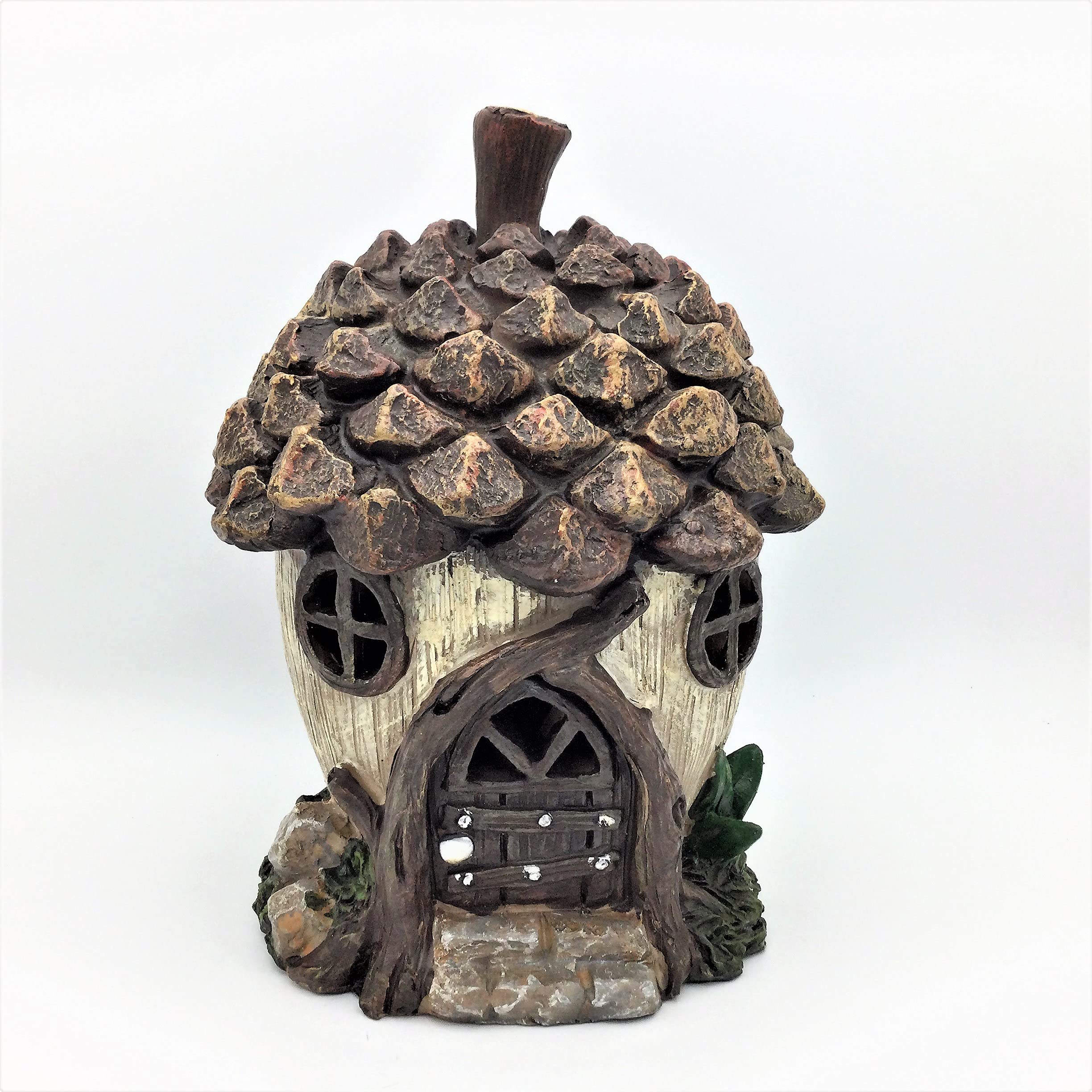 Enchanted LED Fairy Garden House with Gnome - Magical Outdoor & Indoor Decor for Gardens, Patios, and Home Décor - Perfect for Fairy Tale Displays, Gift Giving, and Cozy Ambiance
