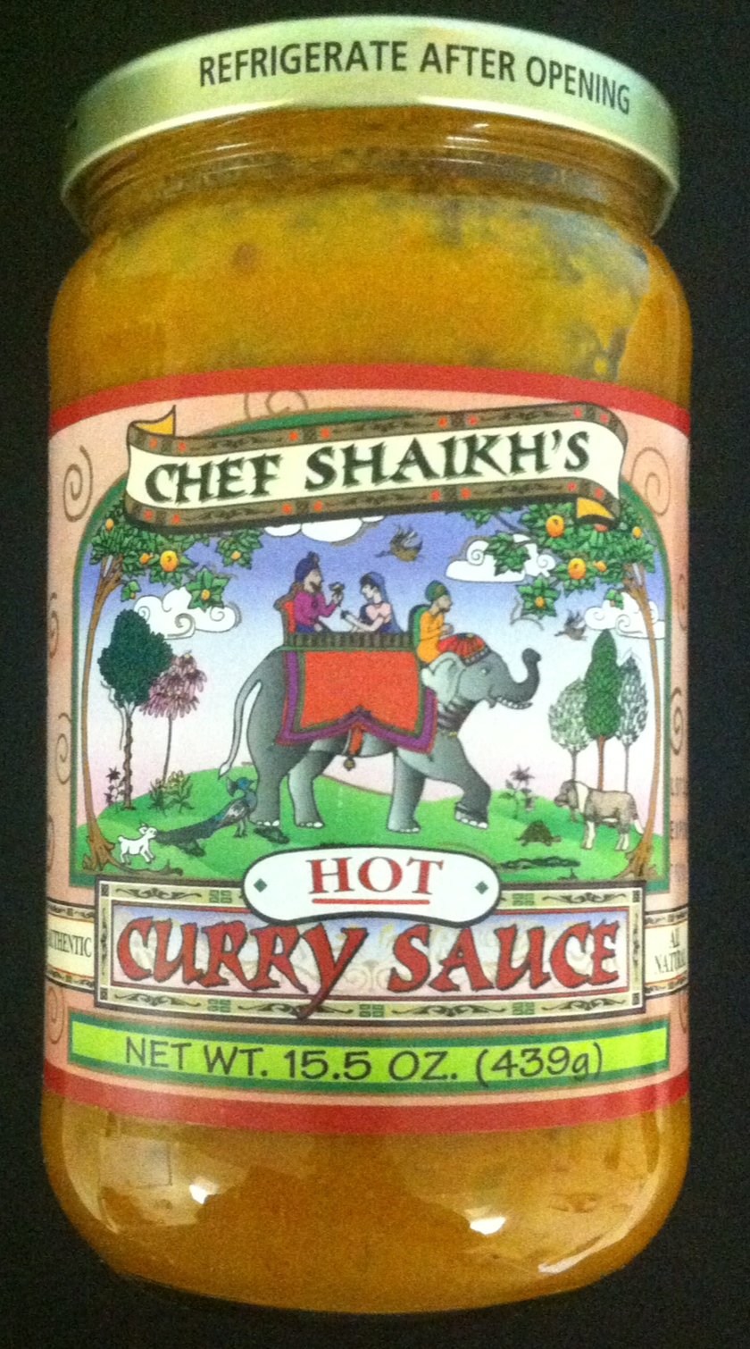 Chef Shaikh's Vegan Hot Curry Sauce - 15.5 Oz (6-Pack) | Spicy Indian Cooking Sauce for Rice, Noodles & Curry Dishes | Gluten-Free & Plant-Based