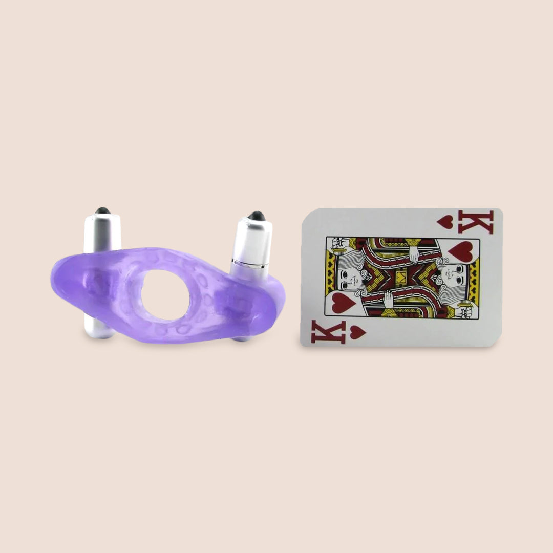 CalExotics Wireless Rockin' Rabbit® Dual Bullet Vibrating Cock Ring - Rechargeable Silicone Penis Ring for Couples, Enhances Pleasure During Sex - Perfect for Foreplay, Spicing Up Relationships & Intimate Moments