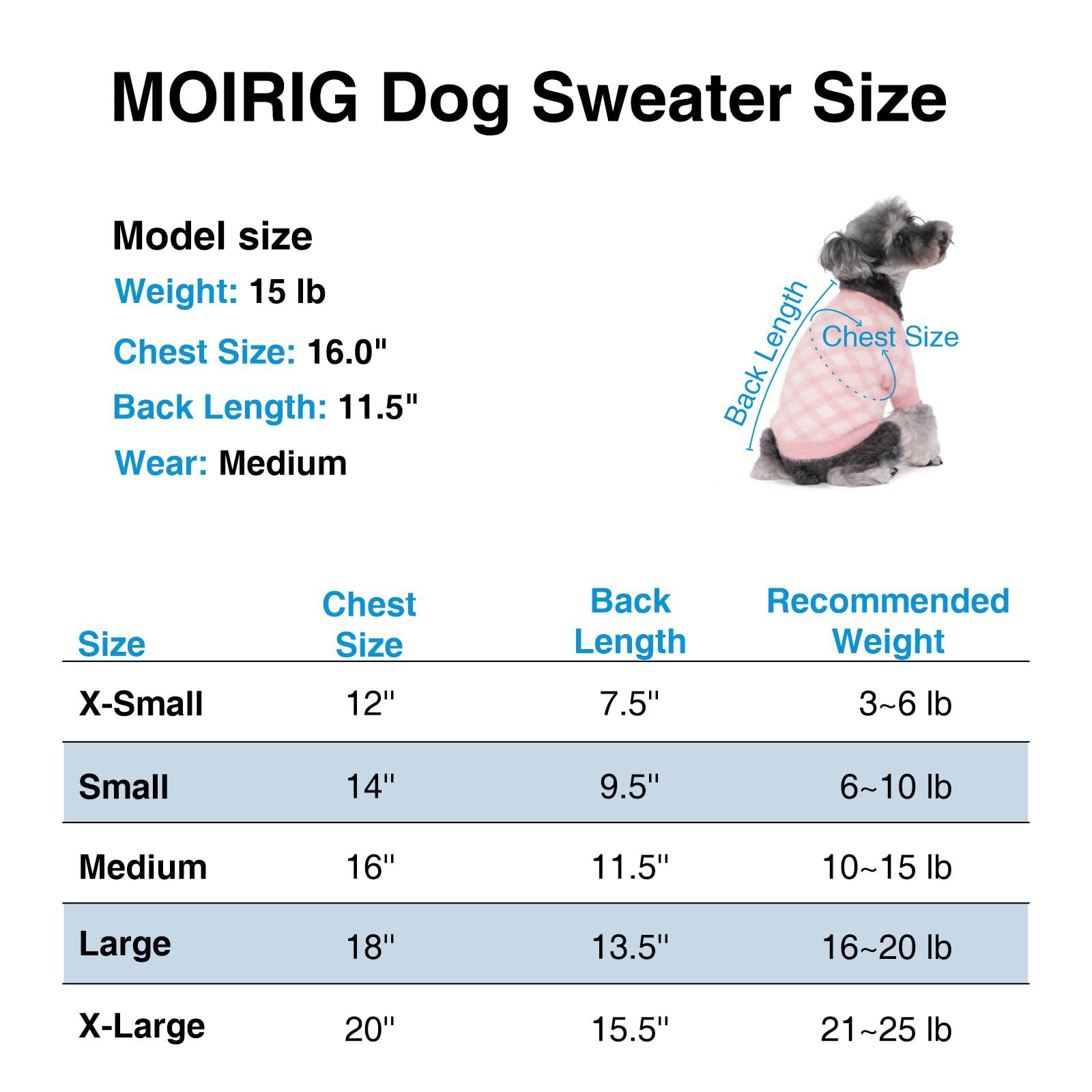 Warm Soft Dog Sweater for Small, Medium & Large Dogs - 2/3 Pack Cozy Pet Clothes for Puppies & Cats - Winter Christmas Dog Shirts for Boys & Girls (Blue, Medium) - Perfect for Cold Weather & Holiday Outfits
