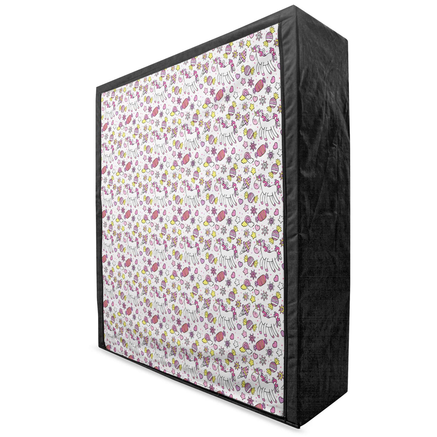 Ambesonne Unicorn Portable Fabric Wardrobe for Kids - 59