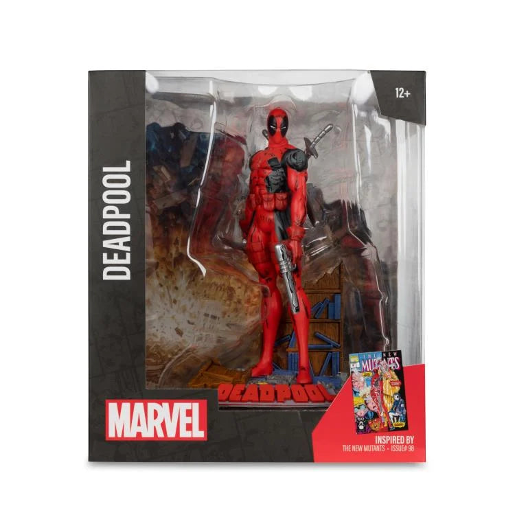 Marvel Comics Deadpool 1/10 Scale Action Figure - New Mutants #98 Collectible Model for Superhero Fans | Perfect for Display, Gifts, and Comic Book Collections