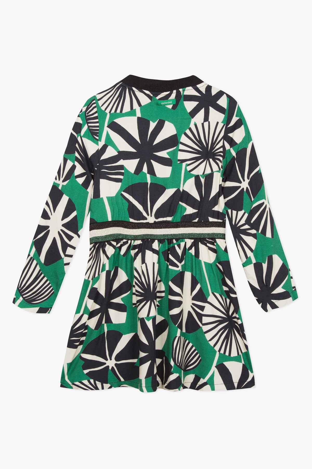 Catimini Green Floral Girls Dress Size 4 - Elegant Floral Print Summer Dress for Toddler Girls | Perfect for Birthday Parties, Family Photos & Special Occasions