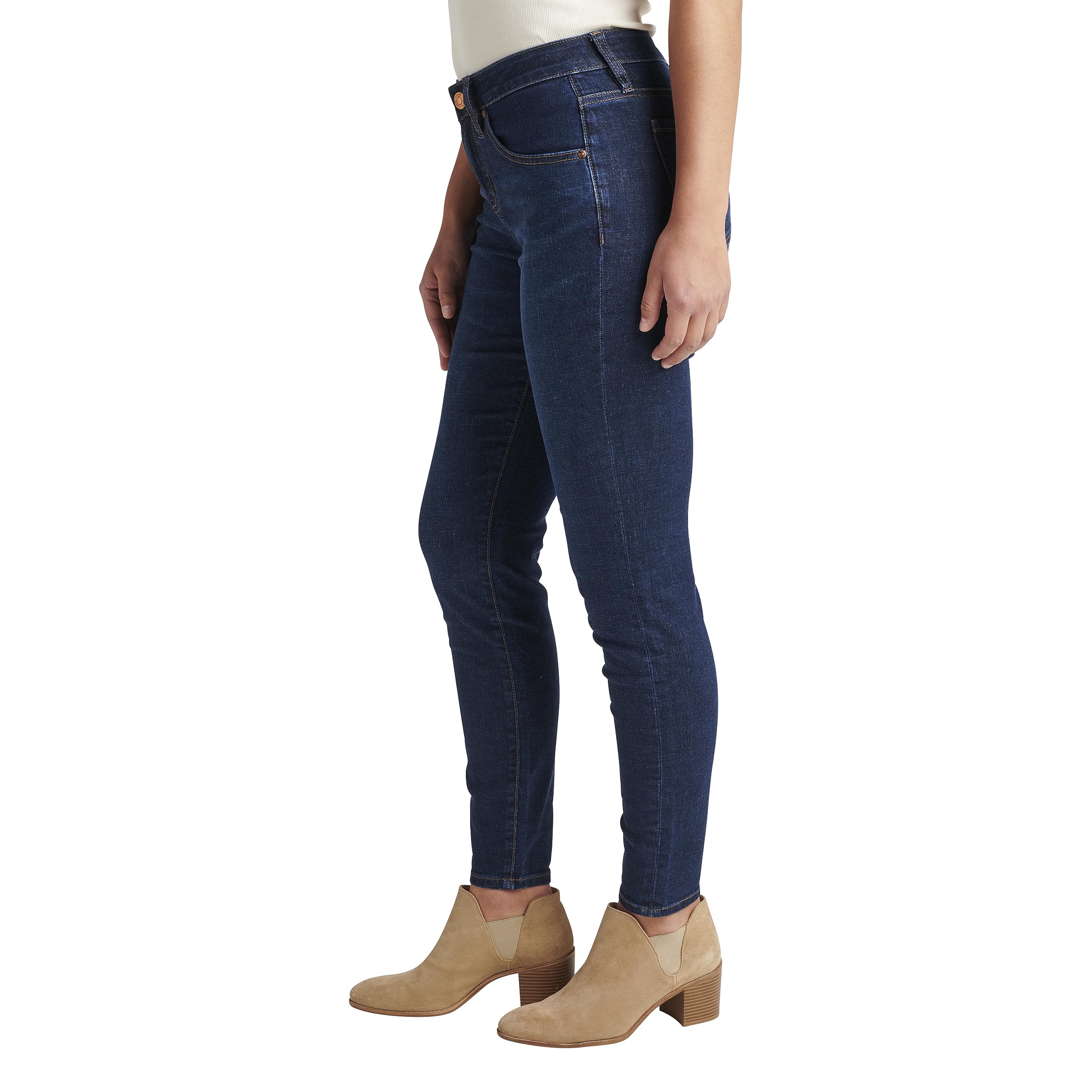 JAG Women's Cecilia Mid Rise Skinny Jeans - Stretch Denim Pants for Everyday Comfort | Perfect for Work, Casual Outfits & Date Nights