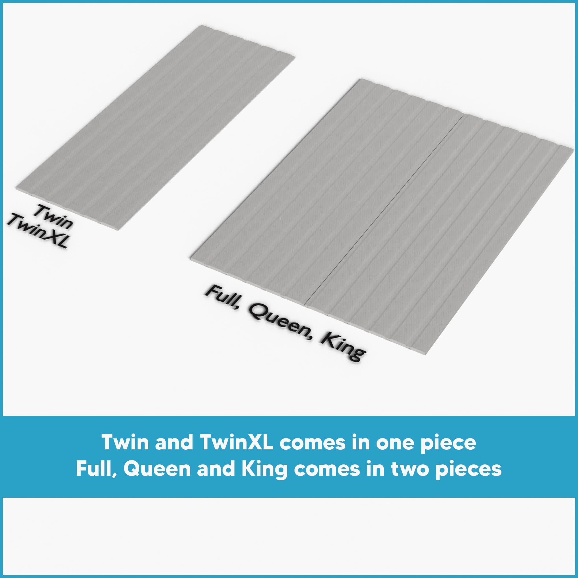 Heavy Duty 0.75-Inch Vertical Wooden Bunkie Board with Cover - Twin XL (38