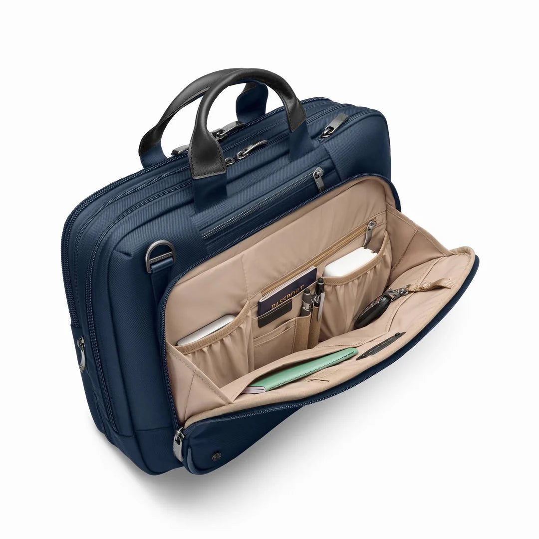 Briggs & Riley Medium Expandable Carry-On Luggage - Durable Business Travel Bag with USB Port for Laptop & Work Essentials | Perfect for Airplane & Commuter Use