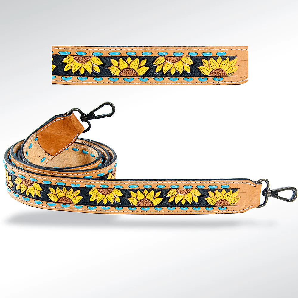 American Darling Sunflower Purse Strap - Adjustable Crossbody Shoulder Bag Strap for Women, Fashion Floral Handbag Accessory - Perfect for Daily Use, Shopping, and Outdoor Activities