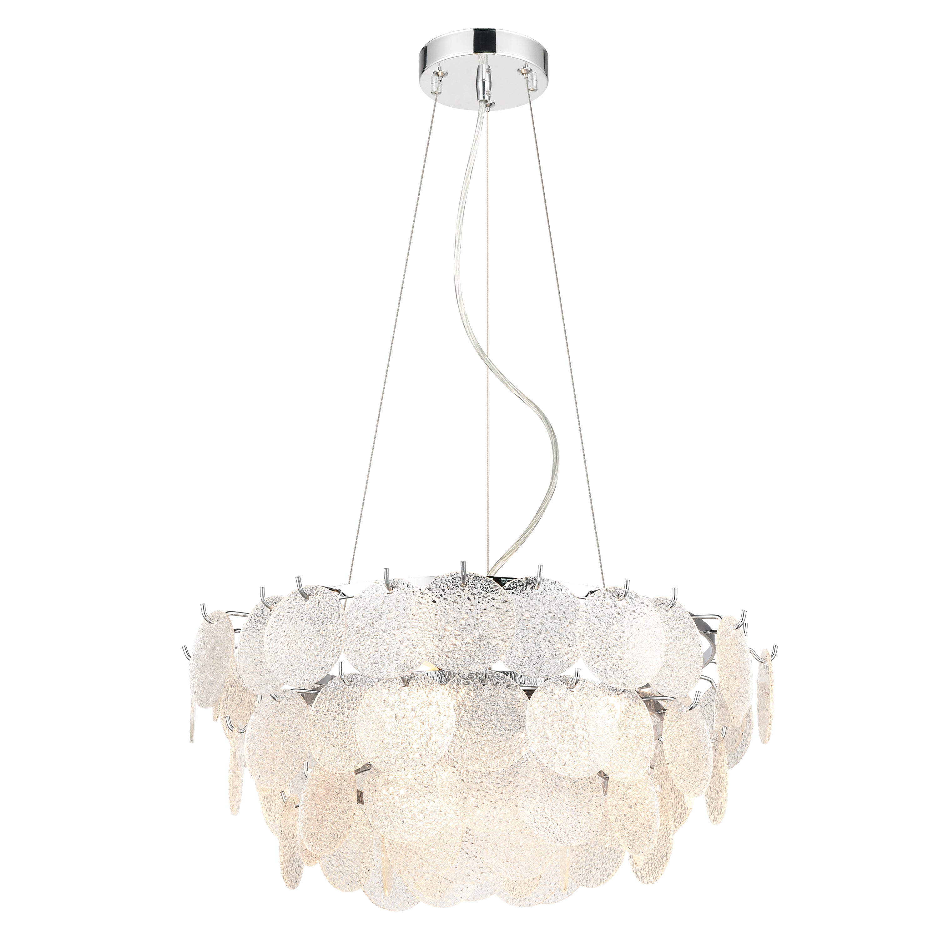 Elegant Crystal Chandelier Lighting Fixture - Modern Ceiling Light for Dining Room, Bedroom & Living Room Decor | Perfect for Home, Wedding & Luxury Interior Design