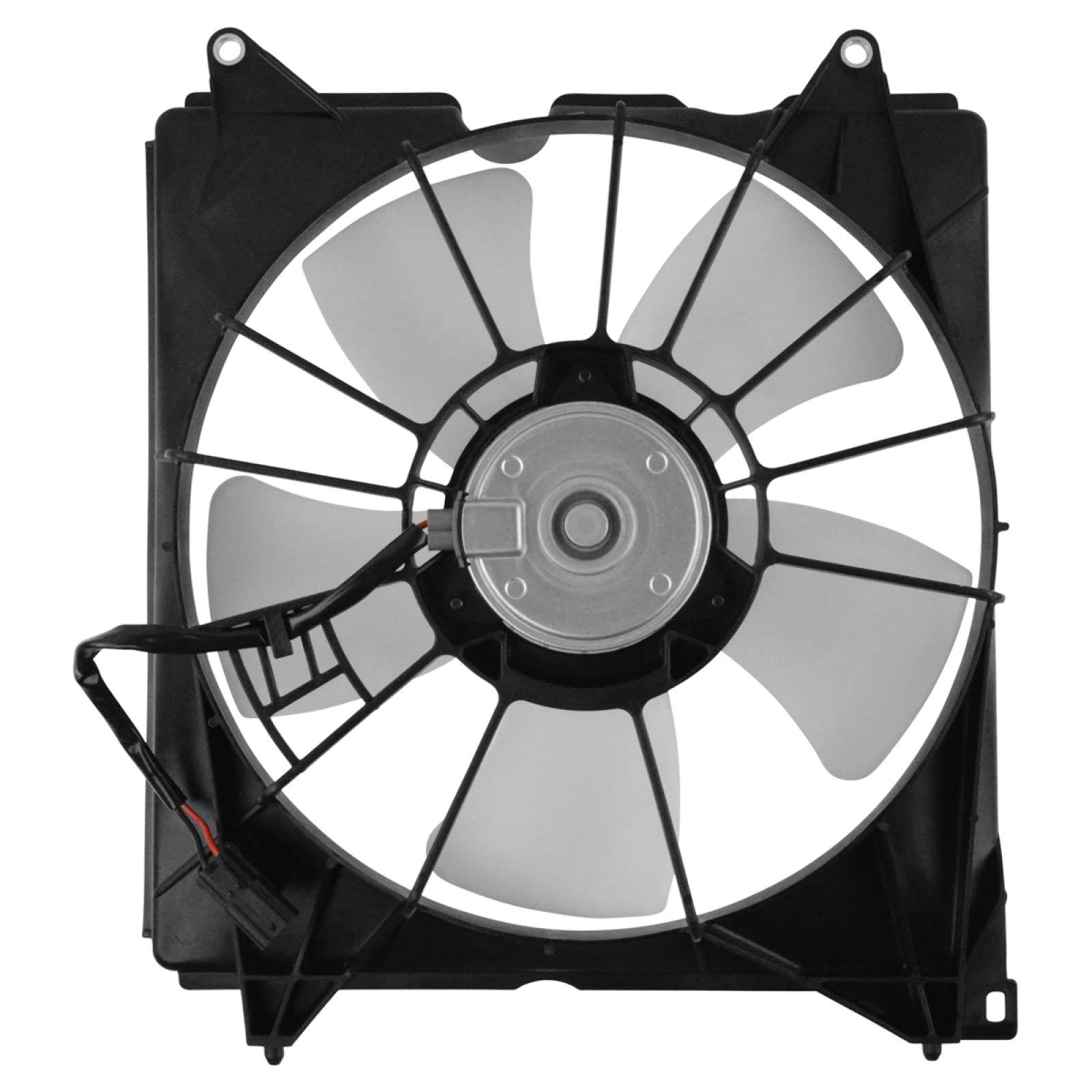 TRQ Radiator Cooling Fan Assembly Replacement for 2013-2017 Honda Accord 2.4L 4-Cylinder - HO3115162 - Perfect for Engine Overheating Prevention & Summer Driving
