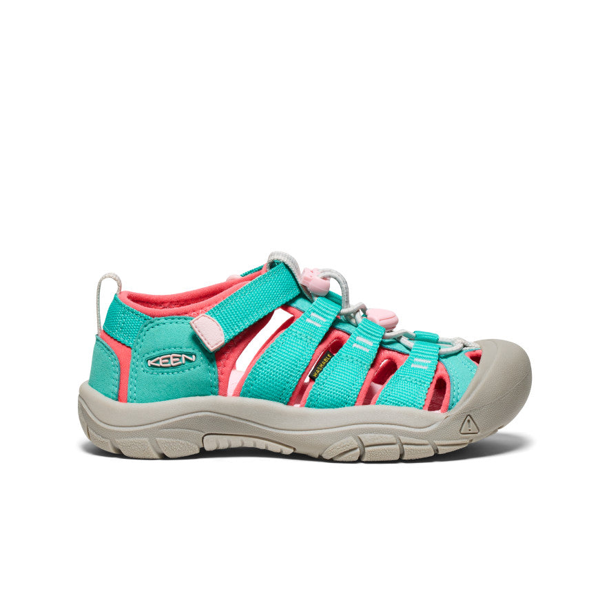 Newport H2 Kids' Sandals - Bright Aqua & Giggle Pink | Comfortable Beach & Pool Shoes for Boys and Girls | Perfect for Summer Outdoor Activities