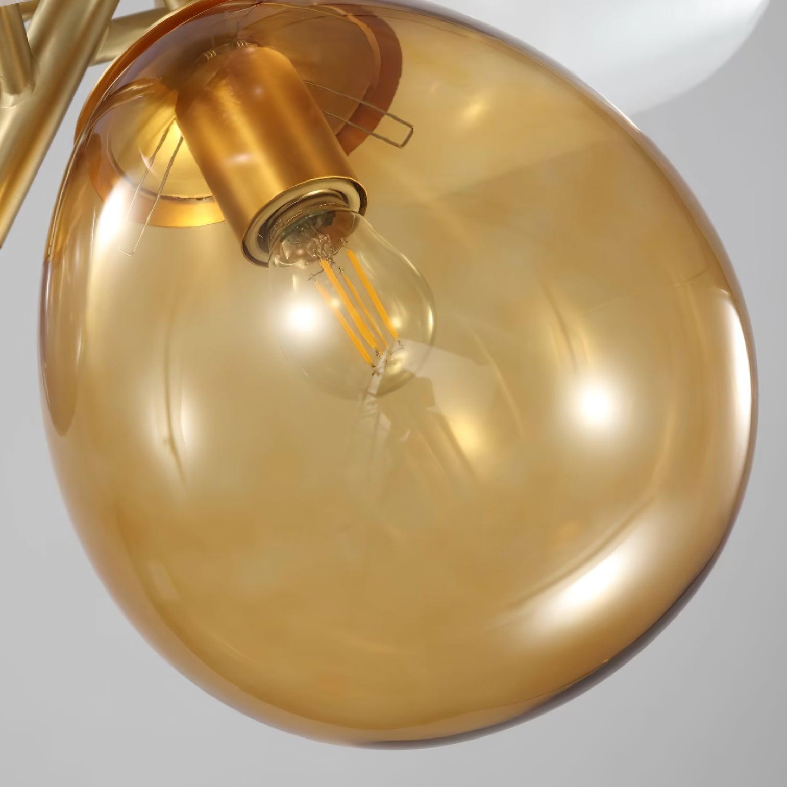 Elegant Balloon Glass Pendant Light - Modern Hanging Chandelier for Dining Room, Kitchen Island & Bedroom Decor
