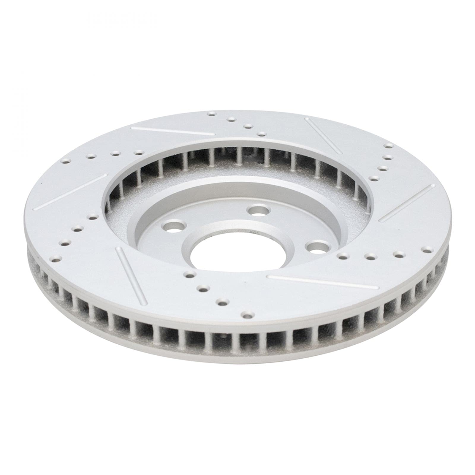 High-Performance Front Ceramic Brake Pads with Drilled & Slotted Zinc Coated Rotors & Calipers Kit - Perfect for Racing, Off-Roading and Daily Driving