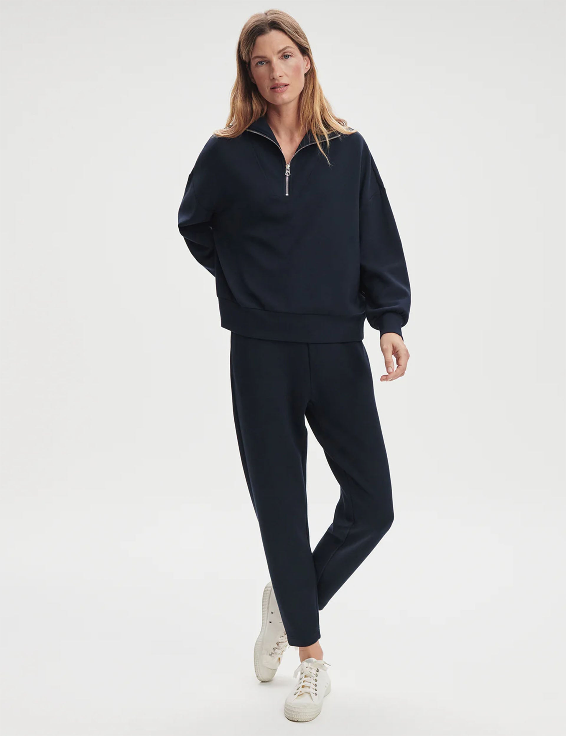Hawley Half Zip Sweatshirt for Men - Navy Blue Pullover Fleece Hoodie | Comfortable Casual Wear for Outdoor Activities & Lounge