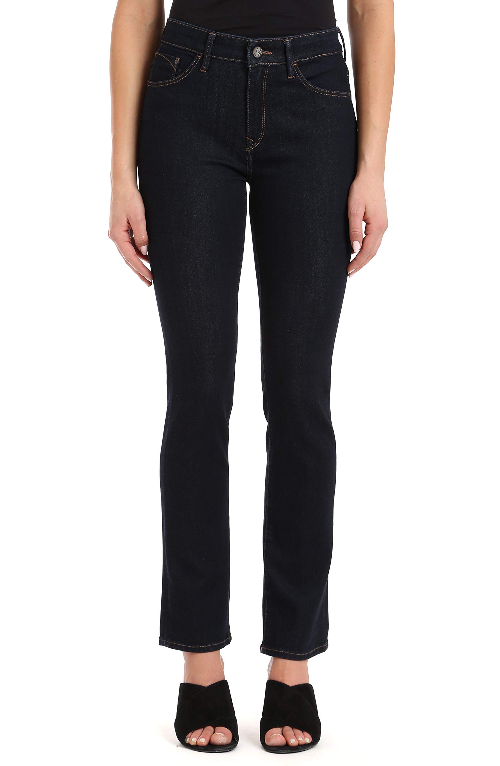 Mavi Kendra Women's High Rise Straight Leg Jeans - Classic Boyfriend Fit Denim Pants for Casual Wear & Everyday Outfits