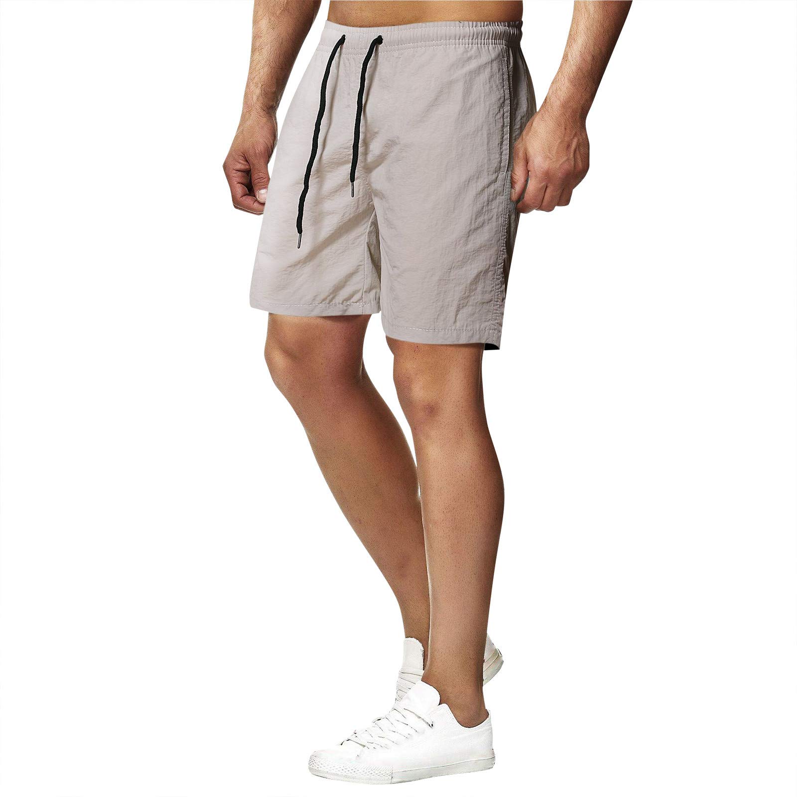 **Men's Relaxed Fit Running Shorts - Workout, Basketball & Training Shorts with Drawstring Waist - Perfect for Gym, Jogging & Sports Activities**