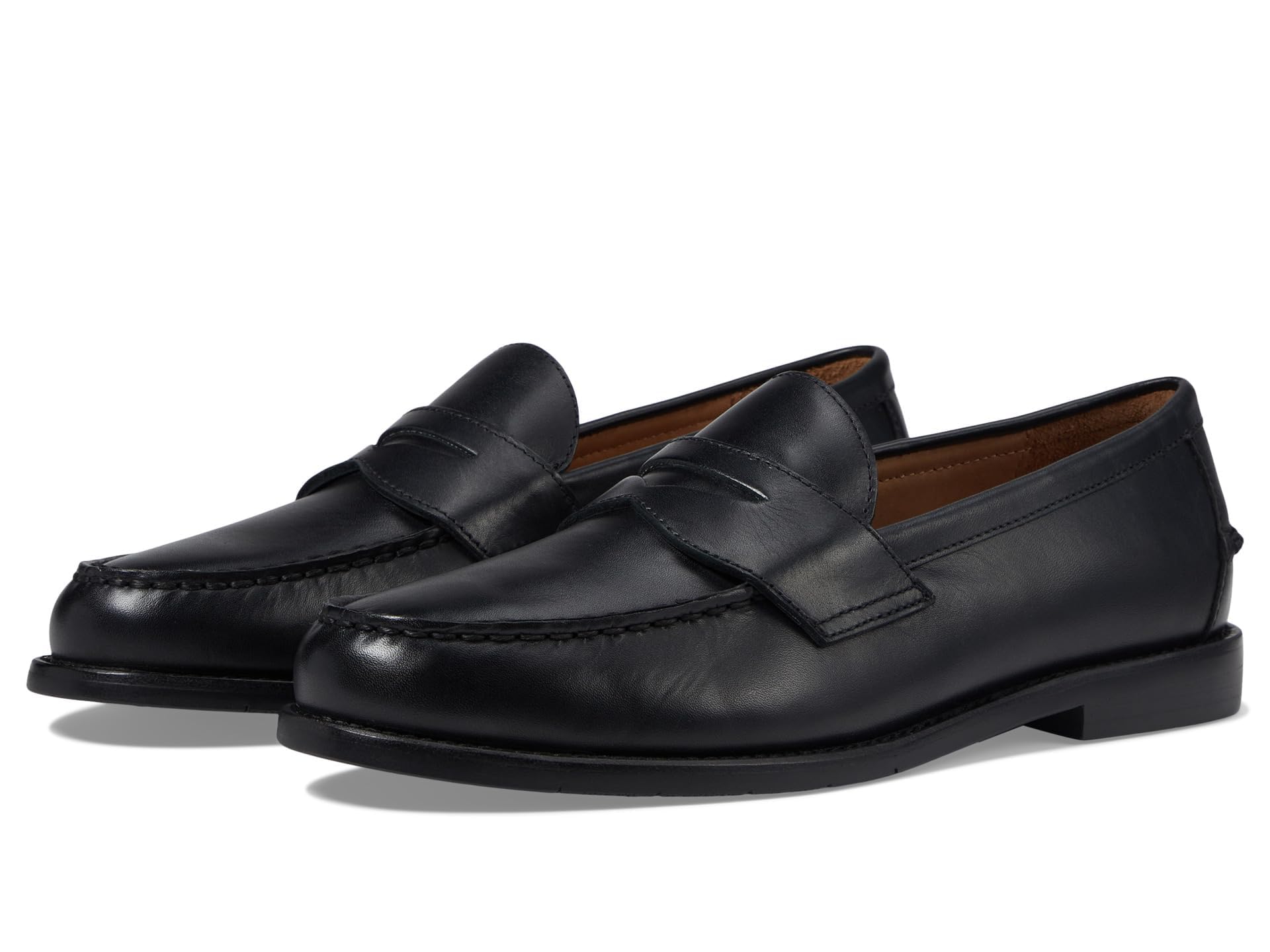 POLO RALPH LAUREN Men's Alston Genuine Leather Penny Loafers - Classic Comfortable Slip-On Dress Shoes for Business, Office & Casual Wear