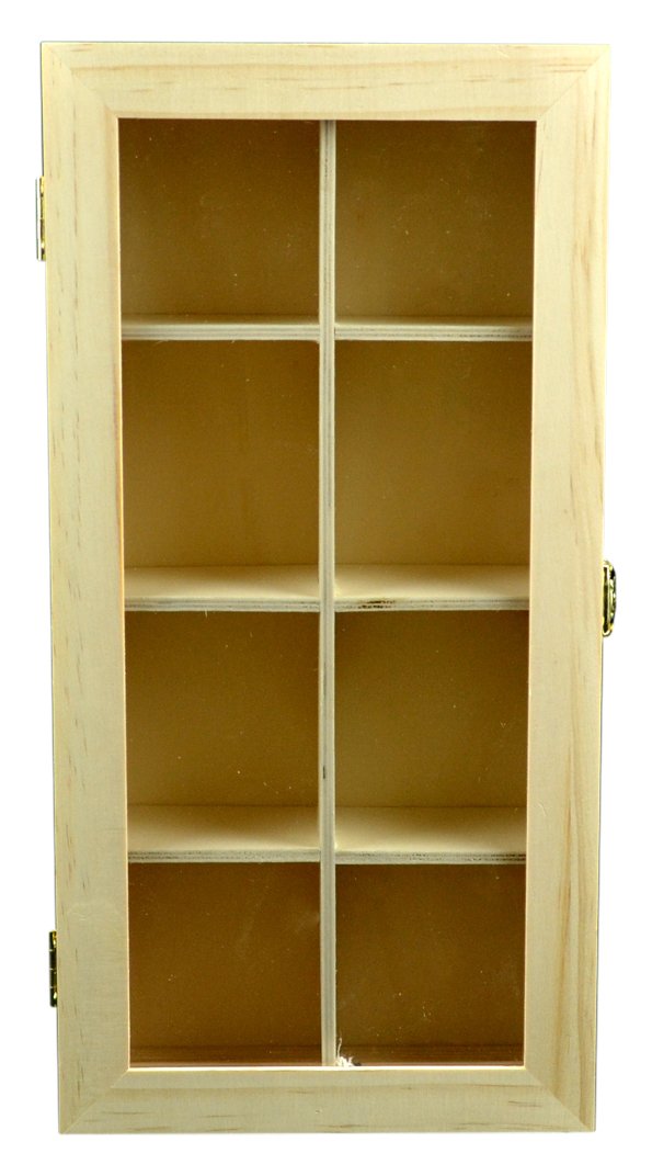 Touch of Nature 50322 Pine Shadow Box with Plexiglass Door - 13.5 Inch Wooden Display Case for Collectibles, Photos & Memorabilia - Perfect for Home Decor, Wall Art & Gift Giving