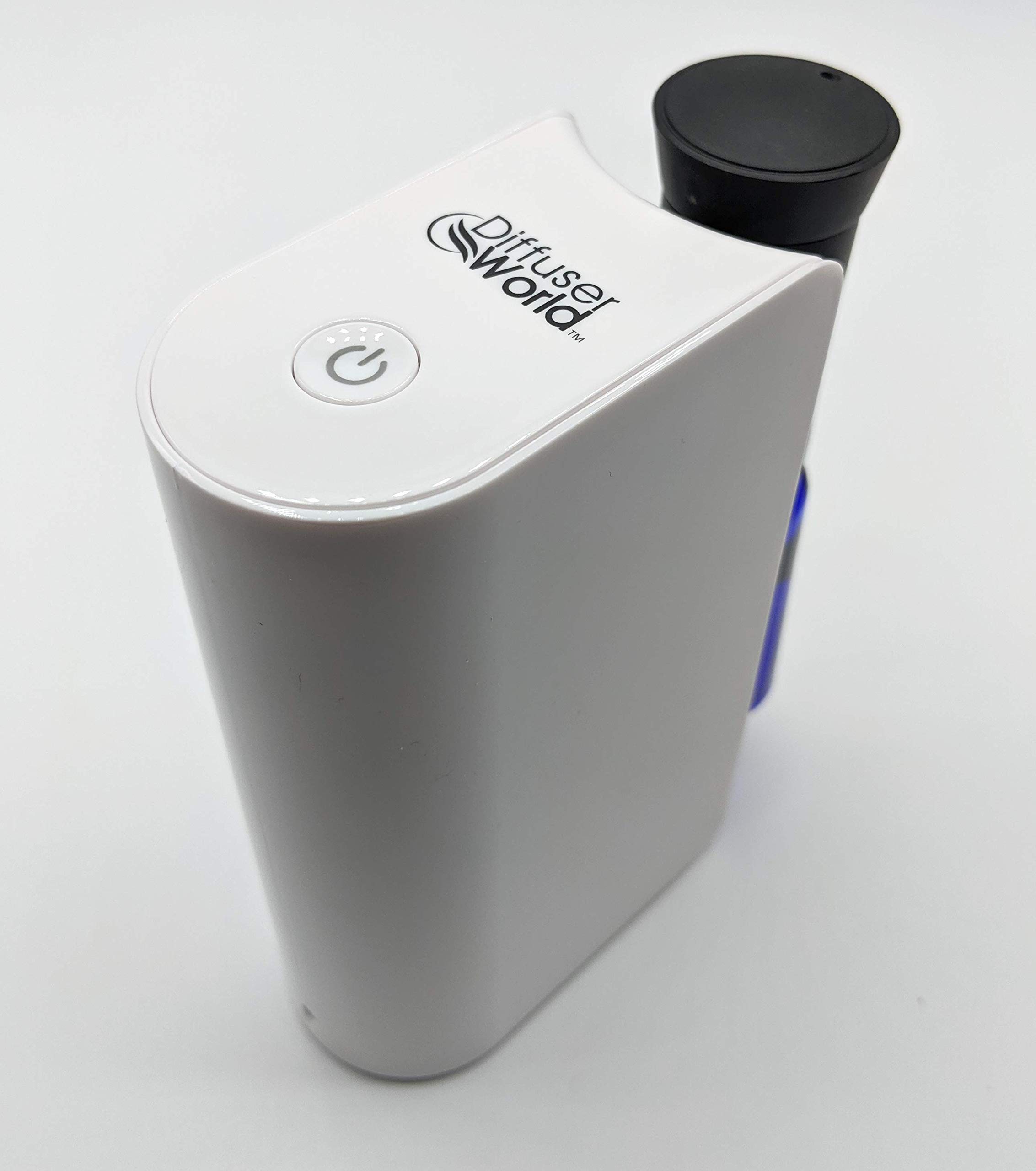 Premium Wireless Waterless Essential Oil Diffuser - Rechargeable, Therapeutic Aromatherapy for Home & Office | Made in USA | White | Diffuser World | Perfect for Stress Relief, Yoga, Meditation & Bedroom Relaxation