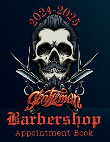 2024-2025 Barber Appointment Book - 2 Year Weekly & Daily Salon Planner with Client Log, Yearly Calendar & Holiday List - Perfect for Barbershops & Beauty Salons - Organize Appointments & Track Client Details