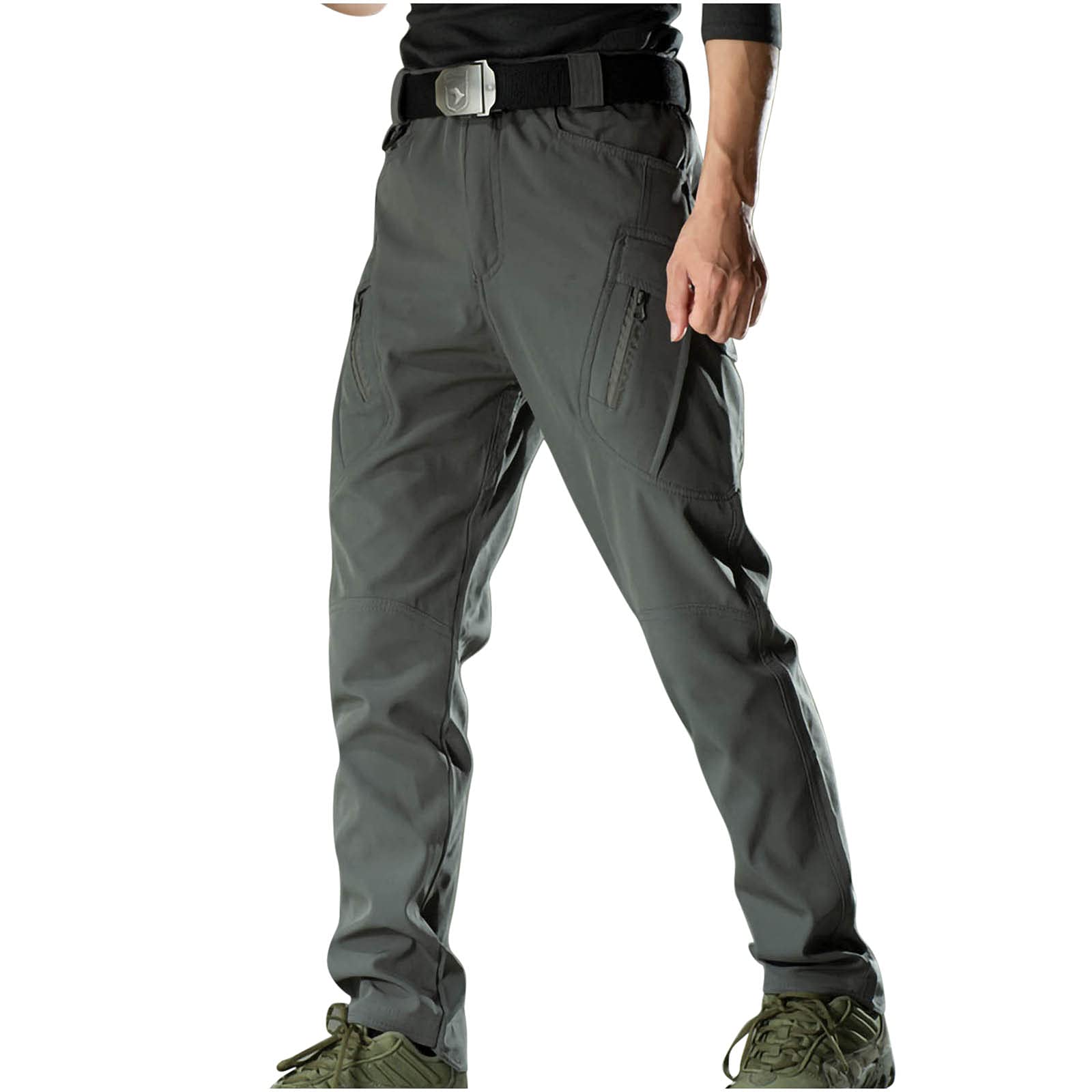 Si Shun Men's Tactical Cargo Pants - Waterproof Lightweight Ripstop Work Pants with Multiple Pockets | Military Combat & Hiking Trousers for Outdoor Adventures, Camping & Tactical Missions