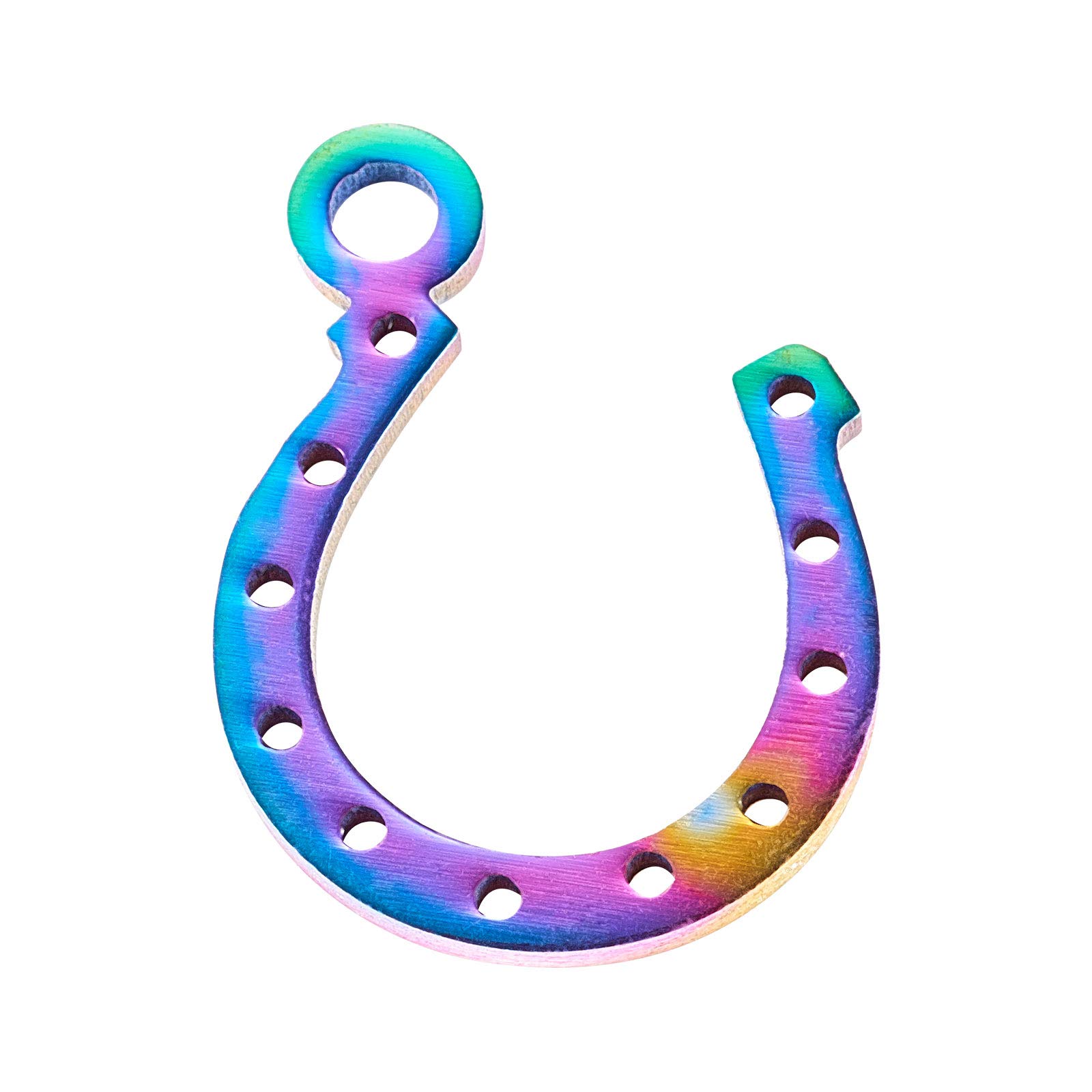 DanLingJewelry 5-Piece 201 Stainless Steel Horseshoe Charms for Jewelry Making - 13x10x1mm - DIY Craft, Bracelet & Necklace Pendants, Good Luck Charms for Jewelry Designers
