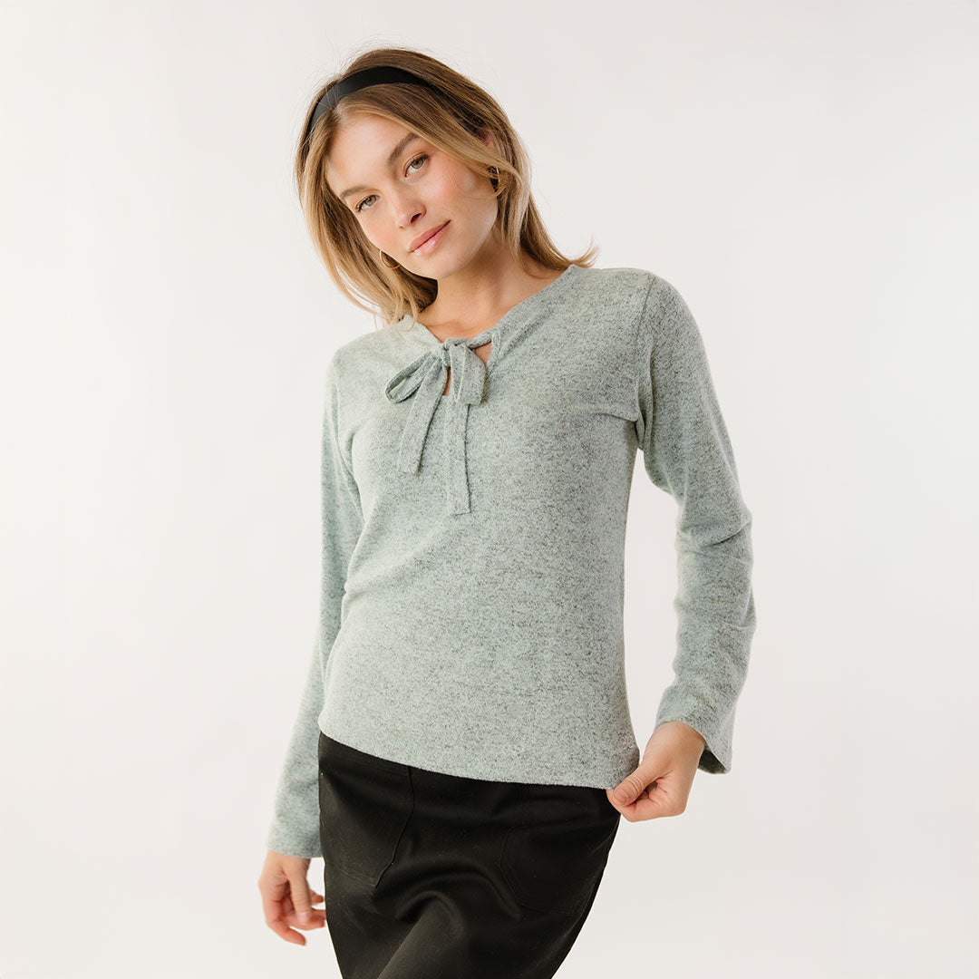 Stylish Green Mint Bow Tie Sweater for Men & Women - Perfect for Office, Parties & Casual Outfits