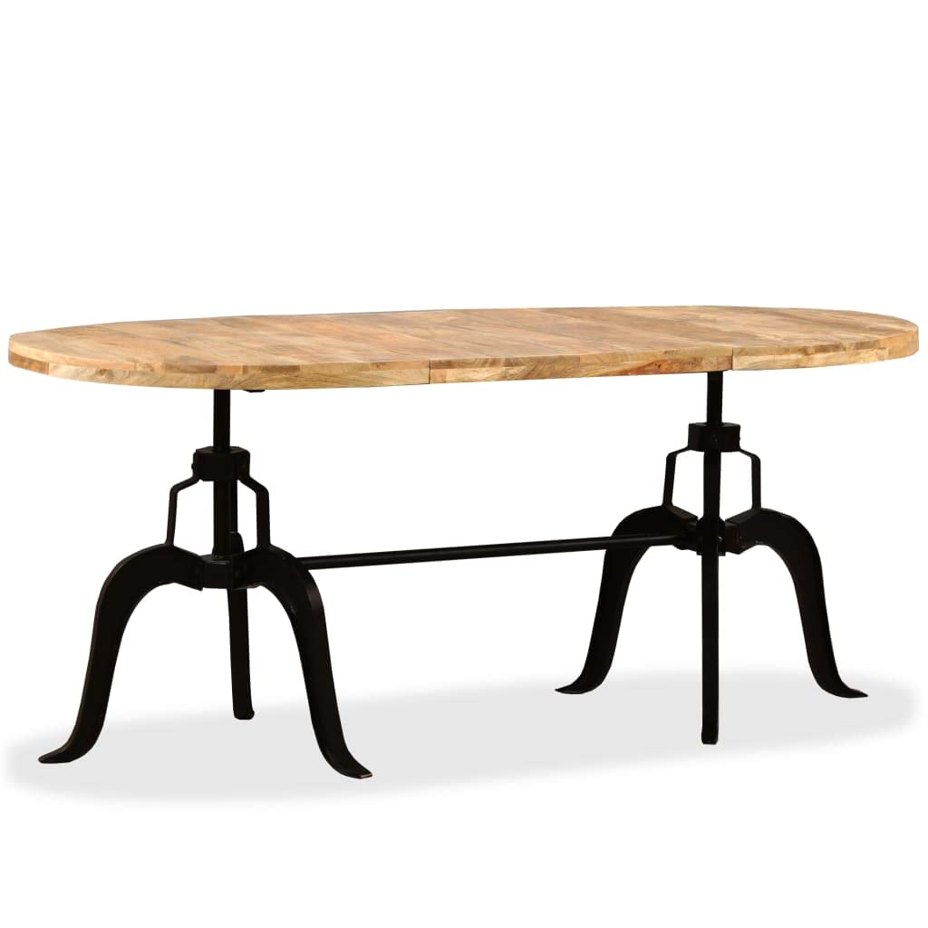 Vintage Mid Century Retro Round Wood Kitchen Dining Table - 70.9