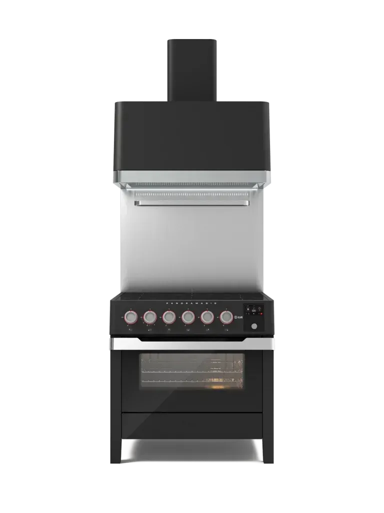 ILVE Panoramagic 90cm Single Oven Range Cooker - Premium Stainless Steel Gas Cooktop for Professional Home Kitchens | Perfect for Baking, Roasting & Family Cooking