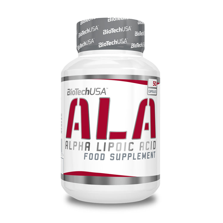 BioTechUSA ALA Alpha Lipoic Acid 250mg - 50 Capsules | Antioxidant Supplement for Energy Support & Nerve Health | Perfect for Fitness Enthusiasts & Wellness Routines