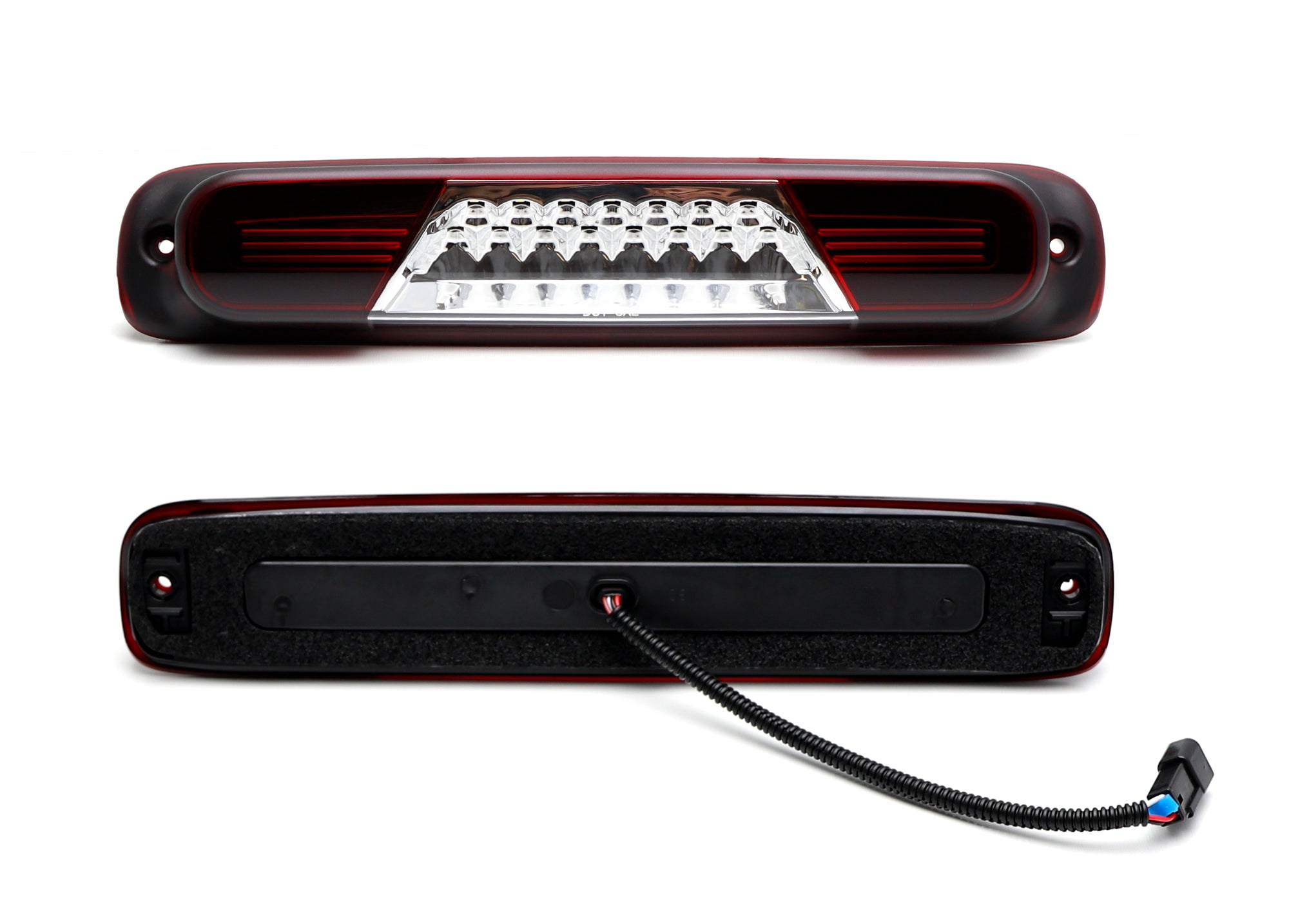 Dark Red Lens C Ring LED High Mount Third Brake Light for 1999-2006 Chevy Silverado & GMC Sierra Trucks - Enhanced Safety & Style for Night Driving & Off-Road Adventures